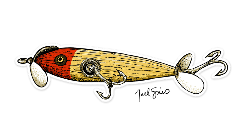 Old Spook Lure Fish Sticker