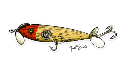 Old Spook Lure Fish Sticker