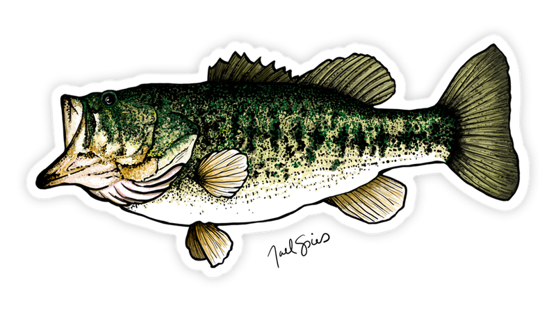 Largemouth Fish Sticker